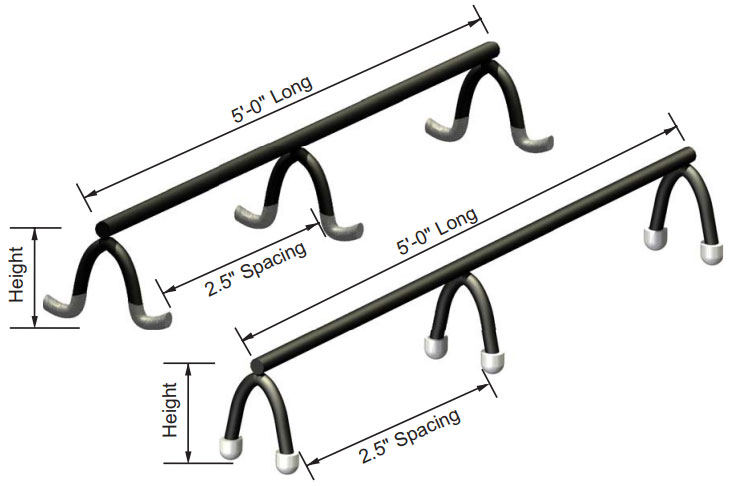 Beam Bolster, Plastic Dipped