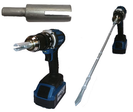 Drill-In Concrete Form Tie Installation Chuck