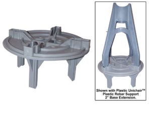 Unichair ® Rebar Support 2″ Base Extension – Pat Pend Unichair ® Rebar Support 2″ Base Extension – Pat Pend